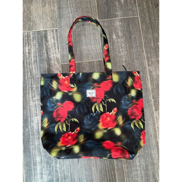 Herschel Supply Co. MICA Floral Tote Bag blurry Rose pattern - Picture 1 of 5